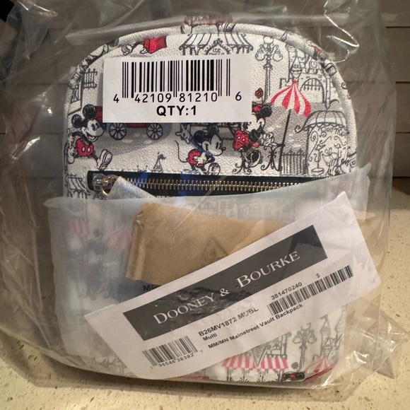 Mickey and Minnie Mouse Main Street Mini Backpack by Dooney & Bourke